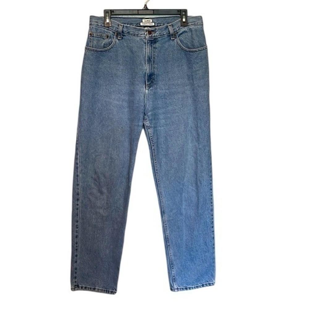 L.L. Bean Original/Relaxed Jeans High Rise Womens Size 14 Regular Medium Blue